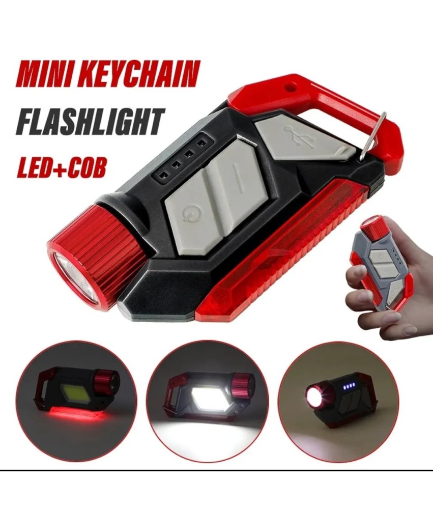 Super Bright Latarka LED z Akumulatorem i Brelok - Boczne Światła Zewn
