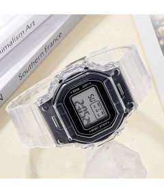 Retro zegarek LED unisex ⌚ stylowy, lekki i wygodny na co dzień!