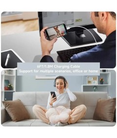 Kabel ZHUOHUAN USB A – TYPE-C 6A do szybkiego ładowania