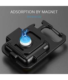 Mini latarka COB z brelokiem – super jasna, wodoodporna, USB-C