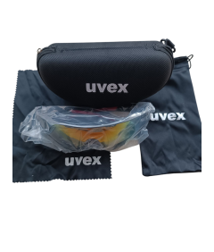 🌟 Uvex multikolorowe – stylowe okulary ochronne z lustrzanymi soczewkami! 😎