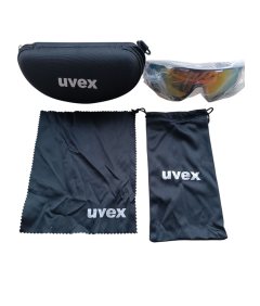 Multikolorowe okulary ochronne Uvex | Lustrzane, UV400, Anti-fog