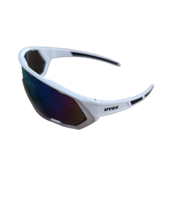 Okulary UVEX UV400 białe – sportowa ochrona UV i wygoda