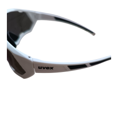 Okulary UVEX UV400 białe – sportowa ochrona UV i wygoda