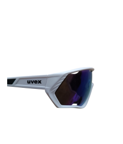 Okulary UVEX UV400 białe – sportowa ochrona UV i wygoda
