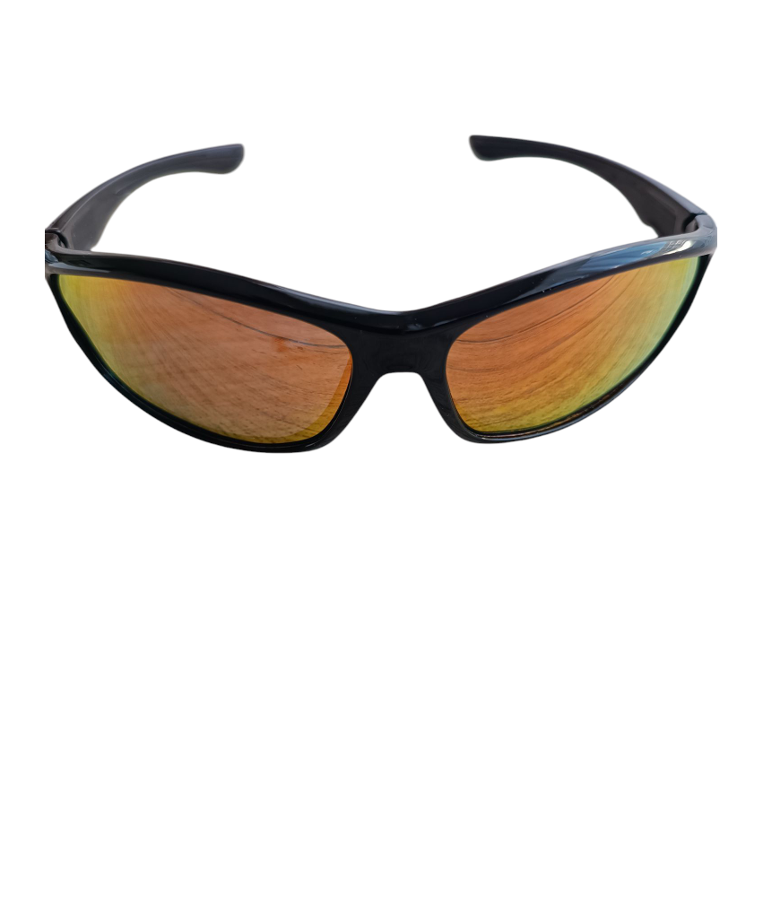 Okulary sportowe VEGUEROS – styl vintage z czerwonym akcentem