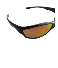 VEGUEROS 1021 – Czarne okulary sportowe z UV400 i polaryzacją