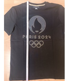 Koszulka męska Paris 2024 czarna M – oficjalna, sportowa 🏅