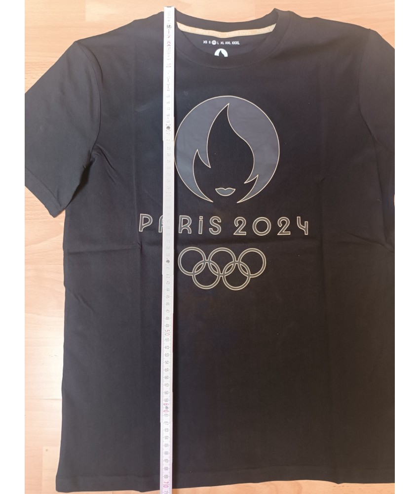 Koszulka męska Paris 2024 czarna M – oficjalna, sportowa 🏅