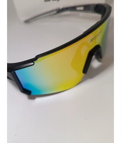 Okulary sportowe SCVCN – lustrzane, czarno-czerwone, unisex
