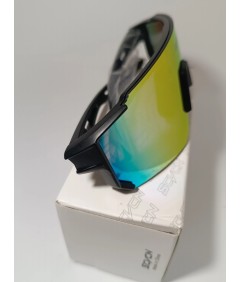 Okulary sportowe SCVCN – lustrzane, czarno-czerwone, unisex