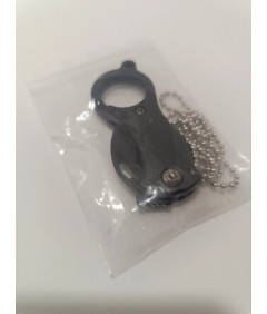 Mini nóż składany cleaver – EDC, z łańcuszkiem, stal nierdzewna