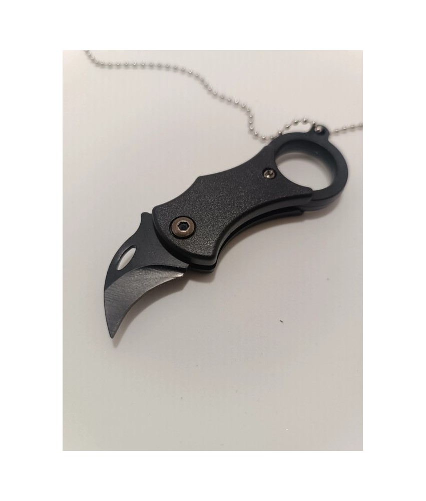 Mini Nóż Składany Cleaver z Łańcuszkiem