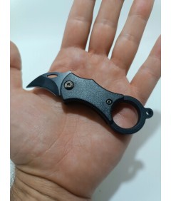 Mini nóż składany cleaver – EDC, z łańcuszkiem, stal nierdzewna