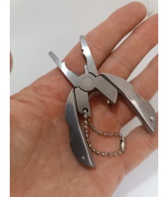 🧰 Mini Multitool Składany – Szczypce, Nóż, Śrubokręty, Brelok i Etui 🔩