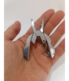 🧰 Mini Multitool Składany – Szczypce, Nóż, Śrubokręty, Brelok i Etui 🔩