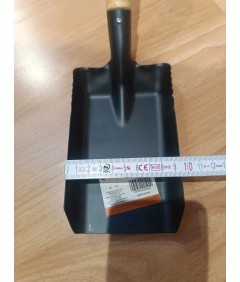 Szufelka metalowa VERGIONIC z drewnianą rączką 37 cm 🧹