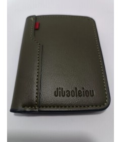 Portfel męski Dibaoleiou oliwkowy – cienki i elegancki