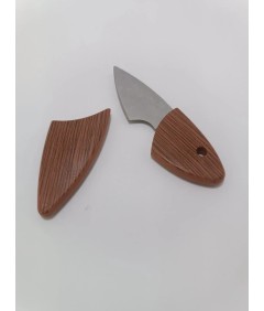 Mini nóż EDC ze stali nierdzewnej z osłonką ostrza 🔪