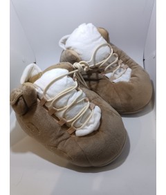KicksKapcie beżowo-karmelowe kapcie sneakersy 35–44 antyslip