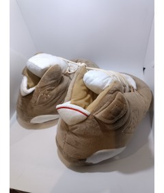KicksKapcie beżowo-karmelowe kapcie sneakersy 35–44 antyslip