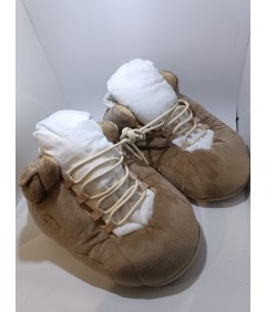 KicksKapcie beżowo-karmelowe kapcie sneakersy 35–44 antyslip