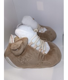 KicksKapcie beżowo-karmelowe kapcie sneakersy 35–44 antyslip