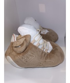 KicksKapcie beżowo-karmelowe kapcie sneakersy 35–44 antyslip