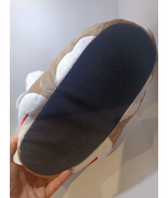 KicksKapcie beżowo-karmelowe kapcie sneakersy 35–44 antyslip