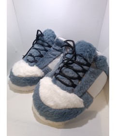 KicksKapcie kapcie sneakersy niebiesko-białe czarne sznurówki 35–44